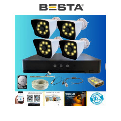 Arna 4 Warm LED Kameralı 1 Tb HDD Dahil Güvenlik Seti - ST124W