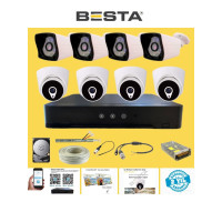 Arna 4 Iç 4 Dış 8 Kameralı Yüz Tanıma Özellikli 1 Tb HDD Dahil Ahd Güvenlik Seti - ST1082