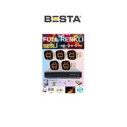 Arna Gerçek 5 Mp 5 Kameralı Gece Renkli Sesli 3 Tb HDD Dahil Ahd Güvenlik Seti - ST300055