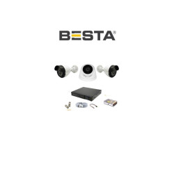 Besta 2mp 1080P 2 Dış Mekan 1 Iç Mekan Kameralı Ahd Güvenlik Seti BG-5210