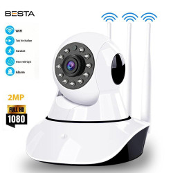 2 MP 1080P 3 Anten Kablosuz IP Bebek Kamerası KD-1603