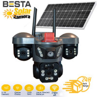 BESTA 3+3+3 MP 3 KAMERALI KABLOSUZ WİFİ SOLAR GÜVENLİK KAMERASI BS-66WS