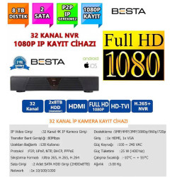 Besta NVR-8332 NVR IP 32 Kanal Kamera Kayıt Cihazı - ESEECLOUD