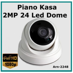 2MP ARN-2248 Piano Dome 24 LED 3.6 MM Güvenlik Kamerası 