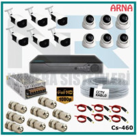 6 iç 6 dış Kameralı  Ahd Güvenlik Kamerası Sistemi CS-460
