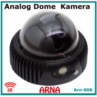 Analog Gece Görüşlü Siyah Metal Kasa ARN-808S Dome Güvenlik Kamerası