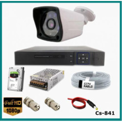 1 Kameralı 2MP 1080p  Ahd Güvenlik Kamerası Sistemi CS-841