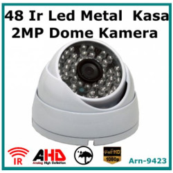 2MP Full Hd 1080P 48 Led Metal Kasa ARN-9423 Dome Güvenlik Kamerası 
