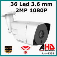 2 MP 1080P 36 Led 3.6 MM Lens AHD Gece Görüşlü Su Geçirmez Güvenlik Kamerası 