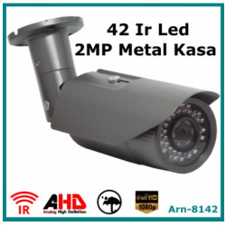 2Mp Full Hd  ARN-8142 Metal Kasa 42 Led Gece Görüşlü Güvenlik Kamerası