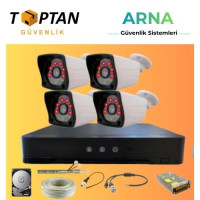Arna 4 Irled Kameralı 500GB HDD Dahil Güvenlik Seti - ST50024-1