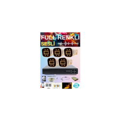 Arna Gerçek 5 Mp 5 Kameralı Gece Renkli Sesli 3 Tb HDD Dahil Ahd Güvenlik Seti - ST300055