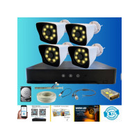 Arna 4 Warm LED Kameralı 1 Tb HDD Dahil Güvenlik Seti - ST124W