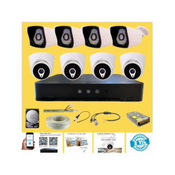 Arna 4 Iç 4 Dış 8 Kameralı Yüz Tanıma Özellikli 1 Tb HDD Dahil Ahd Güvenlik Seti - ST1082