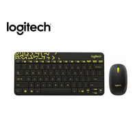 Logitech Mk240 Kablosuz Klavye Mouse Set Sarı Siyah