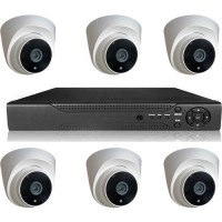 Picam Pİ2016 İç Ortam Dome Güvenlik Kamera Seti  6 kameralı Set Gece Görüşlü 2MP AHD 500GB HDDLİ