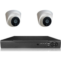 Picam pi202 Dome Güvenlik Kamera Seti İç Ortam 2 kameralı Set Gece Görüşlü 2MP AHD
