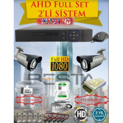 Besta BG-4152 2Mp Ahd 1080P Gece Görüşlü 2 Kameralı Güvenlik Sistemi ( 500GB HDD )