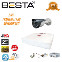 Besta 2 MP Ahd 1080P Gece Görüşlü 1 Kameralı  Güvenlik Sistemi KD-1551