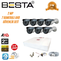 Besta 2MP Ahd 1080P Gece Görüşlü 7 Kameralı Güvenlik Sistemi KD-1557