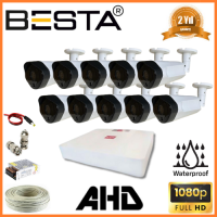 Besta 2 MP 1080P 10 Dış Mekan Kameralı AHD Güvenlik Seti KD-1950