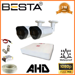 Besta 2 MP 1080P 2 Dış Mekan Kameralı AHD Güvenlik Seti KD-1952