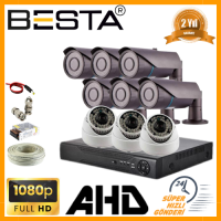 Besta 2MP 1080P 6 Dış 3 İç Mekan Kameralı AHD Güvenlik Seti KD-8809