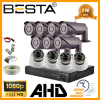 Besta 2MP 1080P 7 Dış 4 İç Mekan Kameralı AHD Güvenlik Seti KD-8811