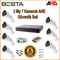 Besta BG-1817 2Mp Ahd 1080P Gece Görüşlü 7 Kameralı Güvenlik Sistemi