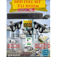 Besta KD-4155 2Mp Ahd 1080P Gece Görüşlü 5 Kameralı Güvenlik Sistemi ( 500GB HDD )