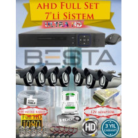 Besta KD-4157 2Mp Ahd 1080P 7 Kameralı Güvenlik Seti