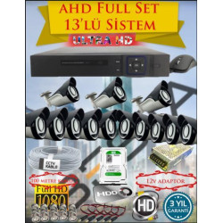 Besta KD-4163 2Mp Ahd 1080P Gece Görüşlü 13 Kameralı  Güvenlik Sistemi - 500GB HDD