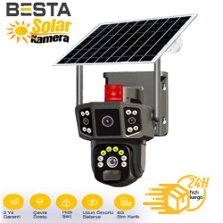 BESTA 3+3+3 MP SİM KARTLI SOLAR KABLOSUZ GÜVENLİK KAMERASI BS-2088