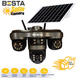 BESTA 3+3+3 MP 5MP WİFİ  SOLAR KABLOSUZ GÜVENLİK KAMERASI BS-2089