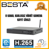 8 Kanal 5 MP Kablosuz Wifi Hibrit Dvr Kayıt Cihazı KD-7008W