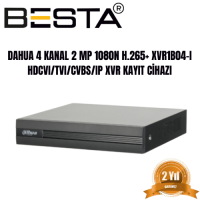 Dahua 4 KANAL 2 MP 1080N XVR1B04-I HDCVI/TVI/CVBS/IP XVR Kayıt Cihazı