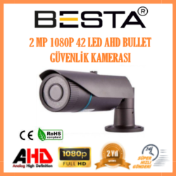 2MP Ahd 1080P 42 Led Gece Görüşlü Güvenlik Kamerası KD-8142