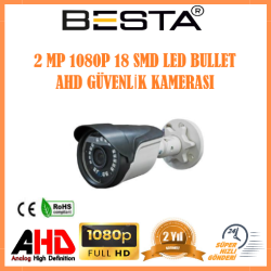 Besta KD-9621 2 MP 1080P  18 SMD Led AHD Bullet Güvenlik Kamerası