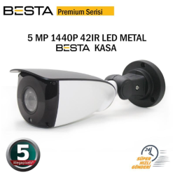 Besta Premium 5 MP 1440P 42 Led Metal Kasa AHD Güvenlik Kamerası KD-2209