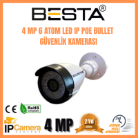 4 MP 6 ATOM LED IP POE BULLET GÜENLİK KAMERASI KD-1247