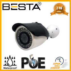 3 MP HD IP POE BULLET KAMERA 42 IR LED METAL KASA KD-9256