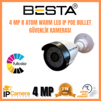 4 MP 8 ATOM WARM LED IP POE BULLET GÜVENLİK KAMERASI KD-1258