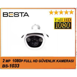 Besta KD-1033 2MP Ahd 1080P Atom Led Metal Kasa Güvenlik Kamerası 