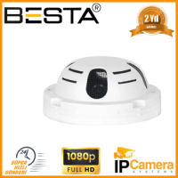 2 MP 1080P Duman Dedektör Görünümlü IP Dome Kamera KD-8009