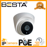 Besta 5 MP 1440P Gece Görüşlü Atom Led Dome IP POE Güvenlik Kamerası KD-4136