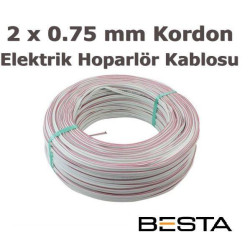 Besta BK-1101 2x0,75 100Metre Elektrik ve Hoporlör Kordon Kablo 