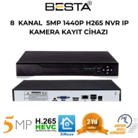 Besta 5 MP 1440P 9 Kanal H265 NVR Ip Kamera Kayıt Cihazı KD-509