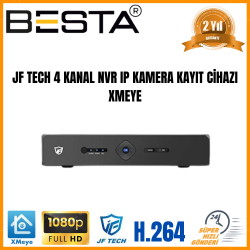 JF TECH 4 Kanal 2 MP 1080P NVR IP Kamera Kayıt Cihazı Xmeye KD-5004N