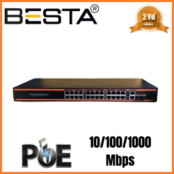 BESTA 26 PORT GİGABİT POE SWİTCH BST2622G