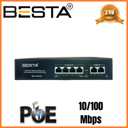 BESTA 6 PORT POE SWİTCH 10/100 Mbps Masaüstü 4 Port POE BST620